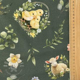 Dekostoff Bohemian Easter Mood digital print