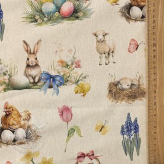 Dekostoff Easter Garden Joy digital print