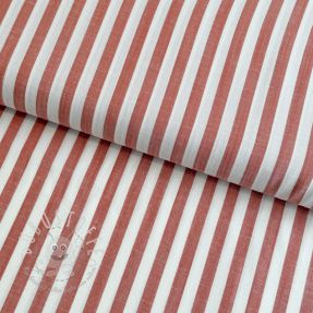 Viskosestoff YARN DYED Stripes SMALL orange