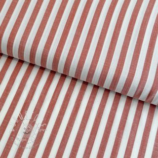 Viskosestoff YARN DYED Stripes SMALL orange