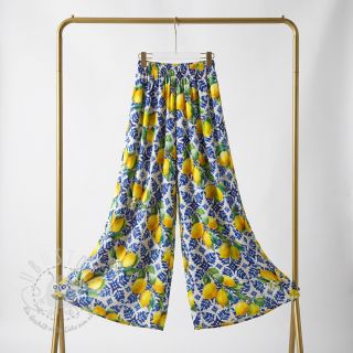 Baumwollstoff VISCOSE Lemons digital print