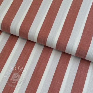 Viskosestoff YARN DYED Stripes BIG orange