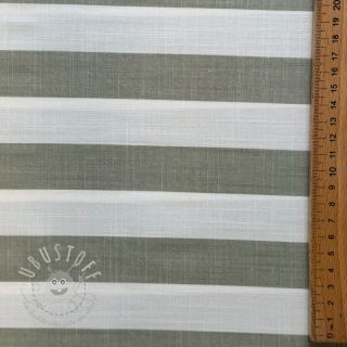 Viskosestoff YARN DYED Stripes BIG green