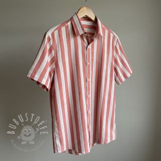 Viskosestoff YARN DYED Stripes BIG orange