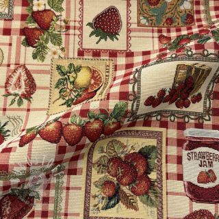 Dekostoff GOBELIN premium Strawberry Jam Check