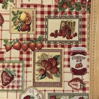 Dekostoff GOBELIN premium Strawberry Jam Check