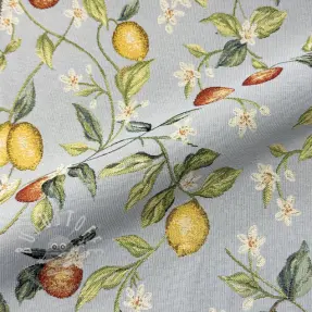 Dekostoff GOBELIN premium Citrus Orange Lemon