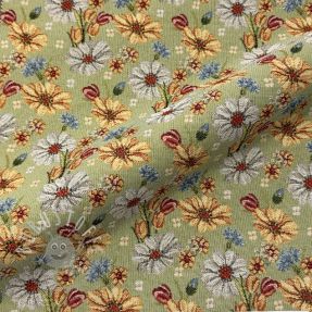 Dekostoff GOBELIN premium Floral Easter Flower