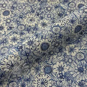 Dekostoff Linenlook Bloom Fully Mix digital print