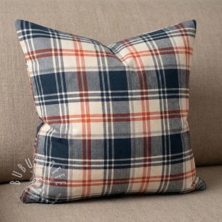 Baumwollstoff YARN DYED BRUSHED Check Mia navy