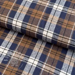 Scottish Check YARN DYED BRUSHED Atlas brown