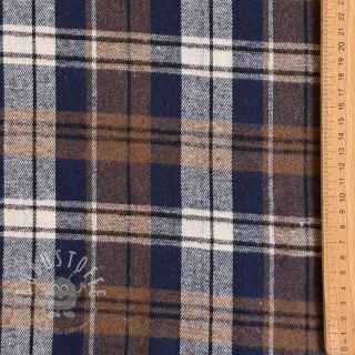 Scottish Check YARN DYED BRUSHED Atlas brown