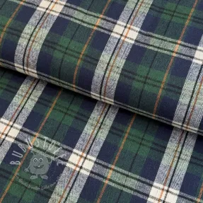 Scottish Check YARN DYED BRUSHED Atlas green