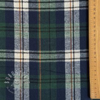 Scottish Check YARN DYED BRUSHED Atlas green