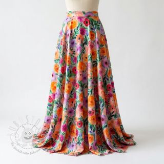 Viskosestoff RADIANCE Flowers Lirie digital print