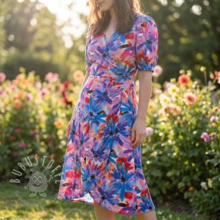 Viskosestoff ECOVERO Flowers design D digital print