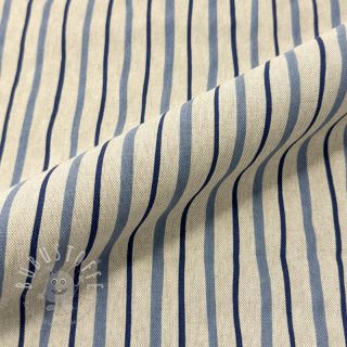 Dekostoff Linenlook premium Wavy Art Stripe