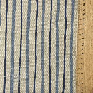 Dekostoff Linenlook premium Wavy Art Stripe