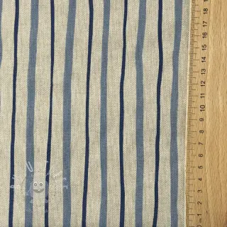 Dekostoff Linenlook premium Wavy Art Stripe