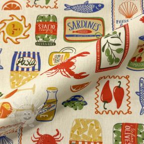 Dekostoff Mediterranean Vibe digital print