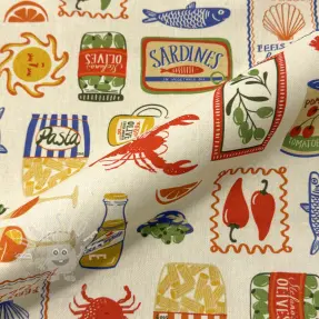 Dekostoff Mediterranean Vibe digital print