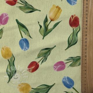 Dekostoff Tulip Flower Field digital print