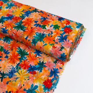 Viskosestoff ECOVERO Flowers design C digital print