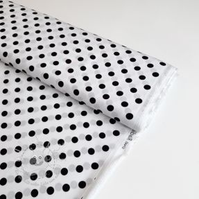 Viskosestoff RADIANCE Polka dot white