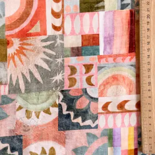 Viskosestoff ECOVERO Abstract multi digital print