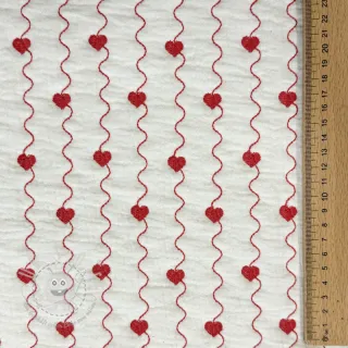 Double gauze/musselin STEPPED Heart