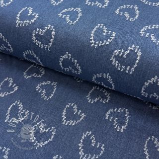 JEANS DENIM JACQUARD Hearts