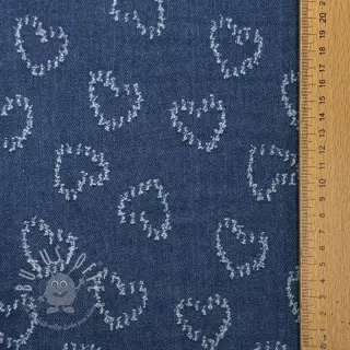 JEANS DENIM JACQUARD Hearts