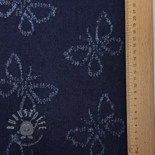 JEANS DENIM JACQUARD Butterflies
