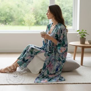 Viskosestoff RADIANCE Flower design C digital print