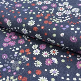 Baumwollstoff JEANS Hearts