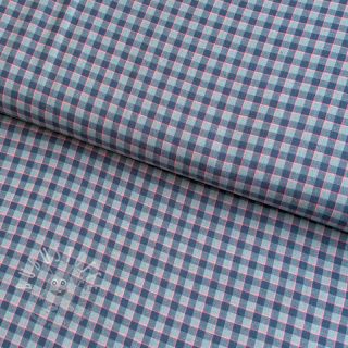 Baumwollstoff YARN DYED Check Anabel teal