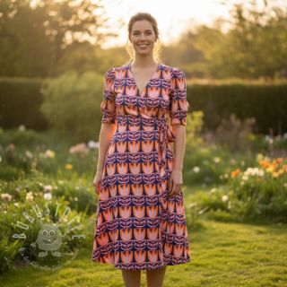 Viskosestoff ECOVERO Flowers Celia cobalt