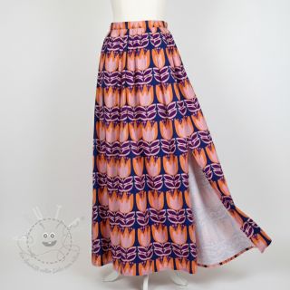 Viskosestoff ECOVERO Flowers Celia cobalt