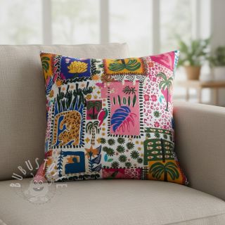 Baumwollstoff SATIN Summer patchwork digital print