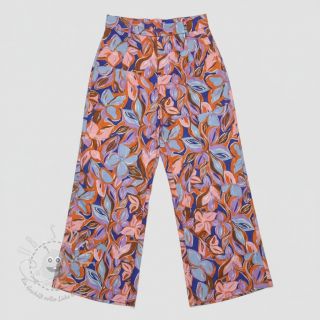 Baumwollstoff VISCOSE Flowers dark petrol