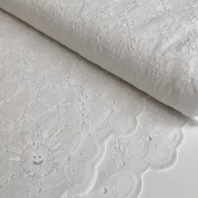 Baumwollstoff EMBROIDERY 2 side Camelia
