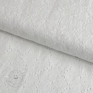 Baumwollstoff EMBROIDERY 2 side Camelia