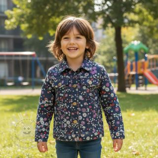 Baumwollstoff JEANS Hearts