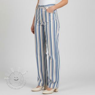 JEANS DENIM YARN DYED Stripe pink