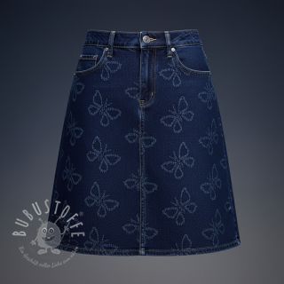JEANS DENIM JACQUARD Butterflies