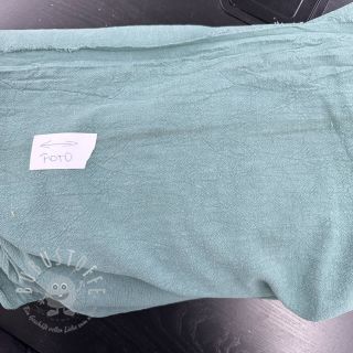 Leinenstoff gewaschen STONEWASHED PREMIUM dark mint 2nd class