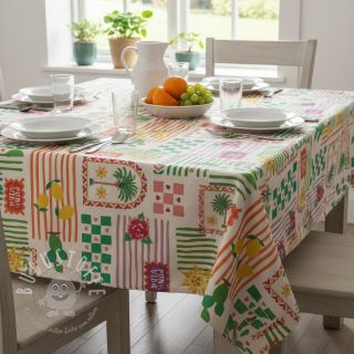 Dekostoff Linenlook Pura Vida Patch digital print