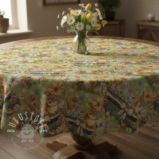 Dekostoff GOBELIN premium Playful Easter Scene