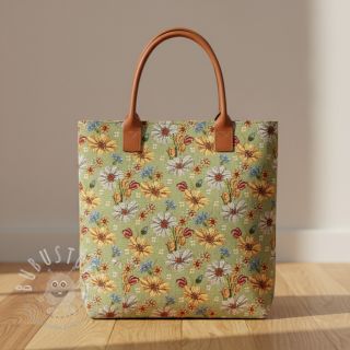 Dekostoff GOBELIN premium Floral Easter Flower