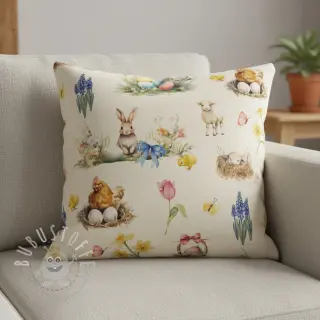 Dekostoff Easter Garden Joy digital print